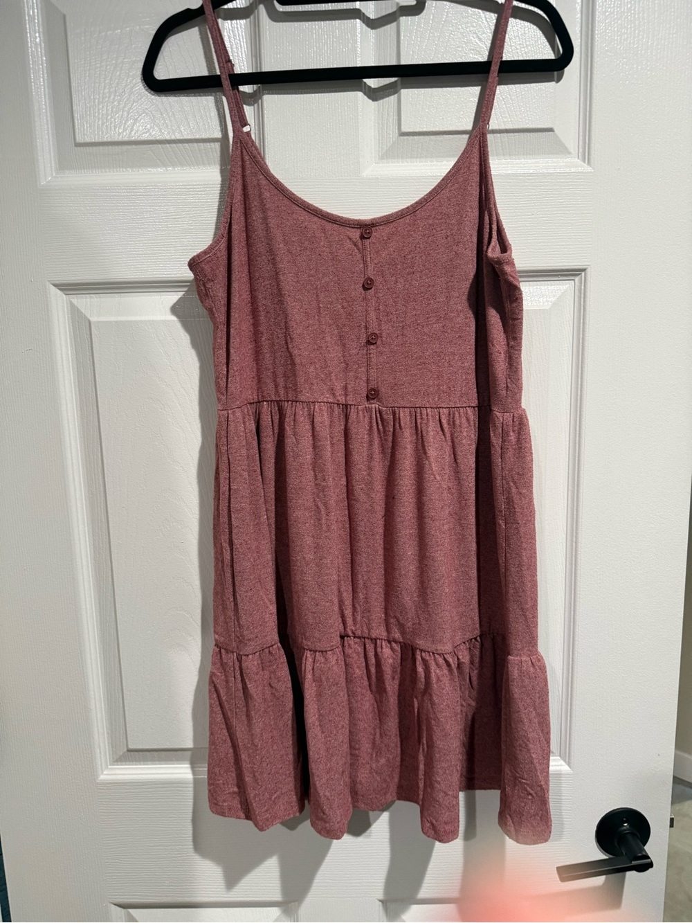 wild fable Mauve Tiered Button-Front Sundress